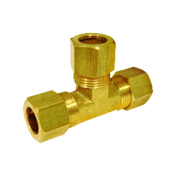 Jmf 3/8 in. Compression X 3/8 in. D Compression Brass Tee 4503868